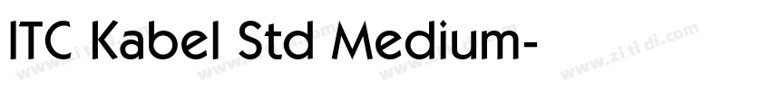 ITC Kabel Std Medium字体转换